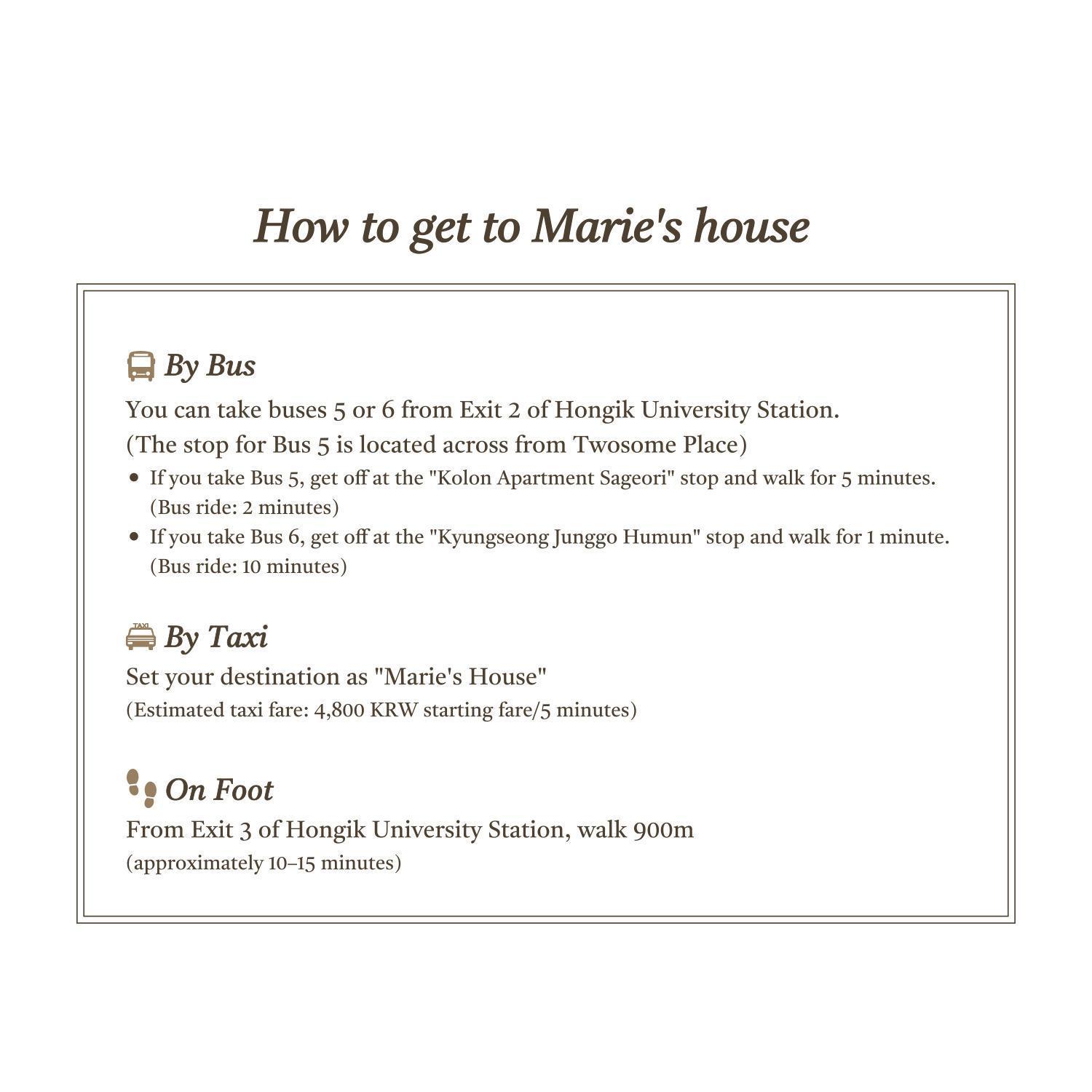 Marie's House 101 Hongdae * Seoul